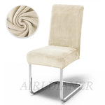housses chaise velours gris moderne adhésif protection polyester élasthanne chaise banquet mariage plage fauteuil