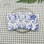 serviettes papier blanc bleu fleurs feuilles oiseaux classique vintage 33x33cm 20 pièces