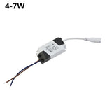 transformateur led blanc noir moderne câbles couleur différente 120v 240v 3w 6w 18w 24w