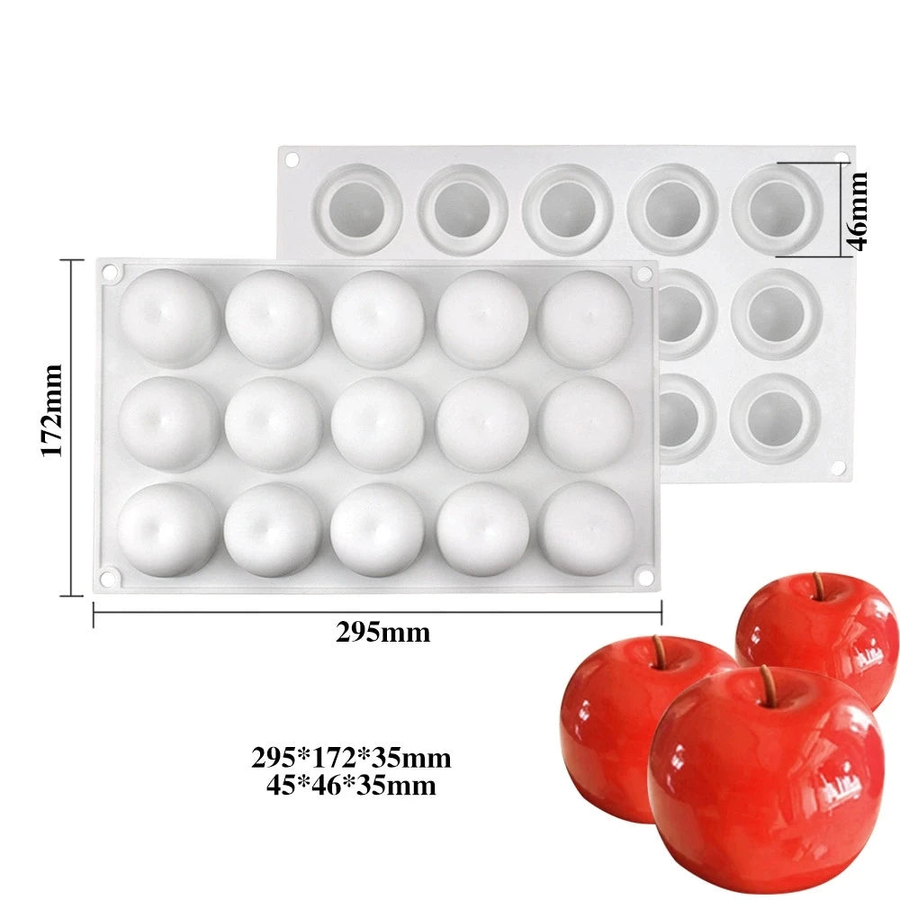 moules silicone fruits rhubarbe pomme poire fraise gâteau décoration bakeware modernes cuisine écofriendly