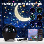 projecteur étoiles lune led veilleuse multicolore moderne câble usb éclairage chambre enfant