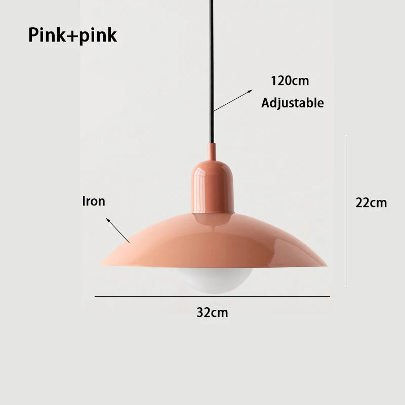 luminaire moderne suspension blanc vert rose rouge mat opaque câble noir chambre restaurantétude