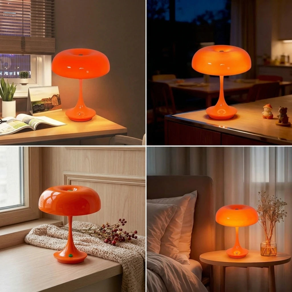 lampe table moderne orange touch control couleurs led recharge usb chambre unique