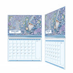 calendrier mural diy peinture diamants ornements personnages fleurs animaux rose vert bleu blanc opaques