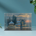 Vitrine acrylique anti-poussière avec set Lego Home Alone 21330 à l'intérieur