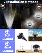 lampe solaire jardin extérieur 12 led panneaux solaires moderne tringle