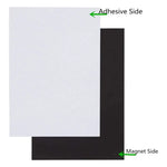 cartes visite magnétiques blanc noir adhésif moderne 20 pcs 50 pcs 50x20mm