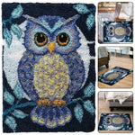 tapis crochet chouette adultes débutants texturé décoratif animalier pattern coloré facile