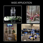 porte bougies transparent acrylique décoration maison moderne élégant six bras table mariage fête