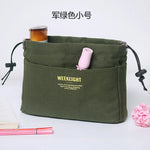 sac rangement toile imperméable multiusage réutilisable décontracté vert olive bleu marine crème