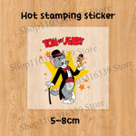 tapis sol jaune rose bleu vert turquoise dessins animés tom jerry antidérapant absorbant eau