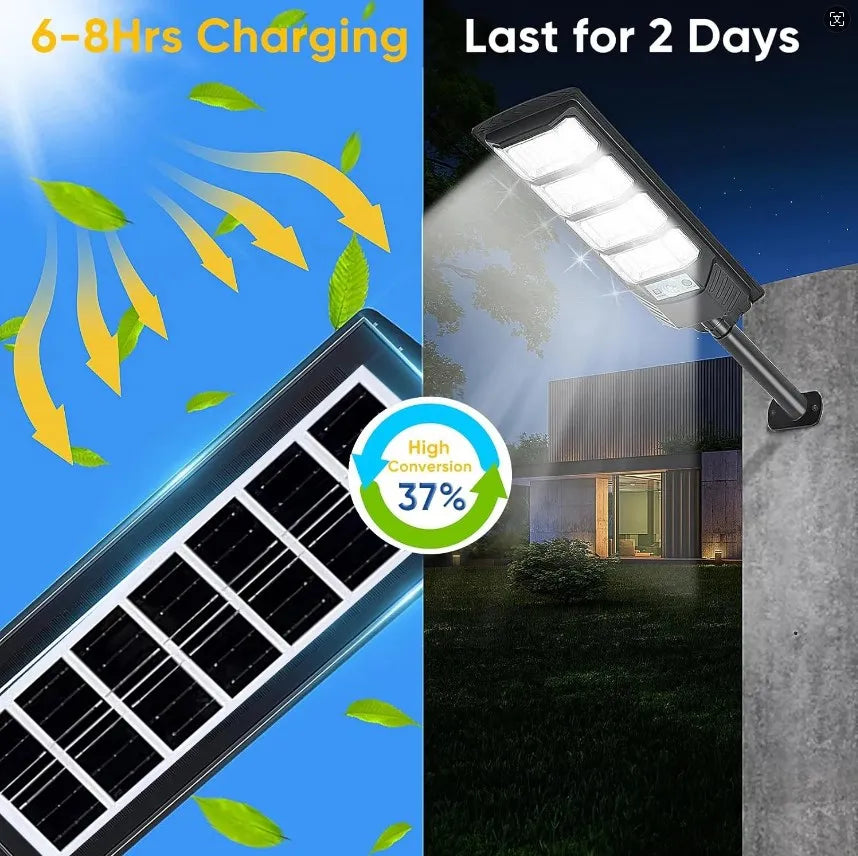 lampe solaire led moderne imperméable capteur mouvement télécommande super brillanteextérieur jardin