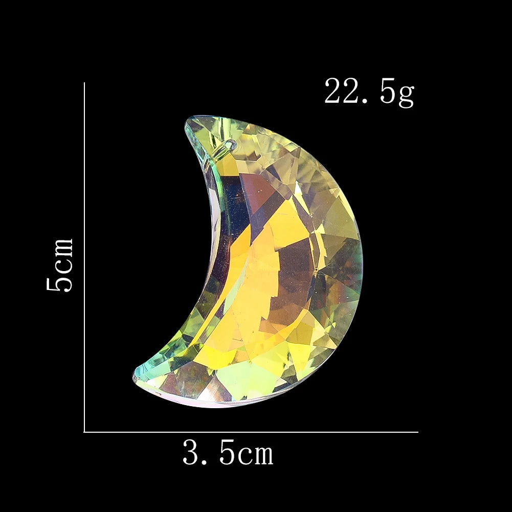 pendants décoratifs cristal transparent arc ciel facettes modernes élégants anti oiseaux
