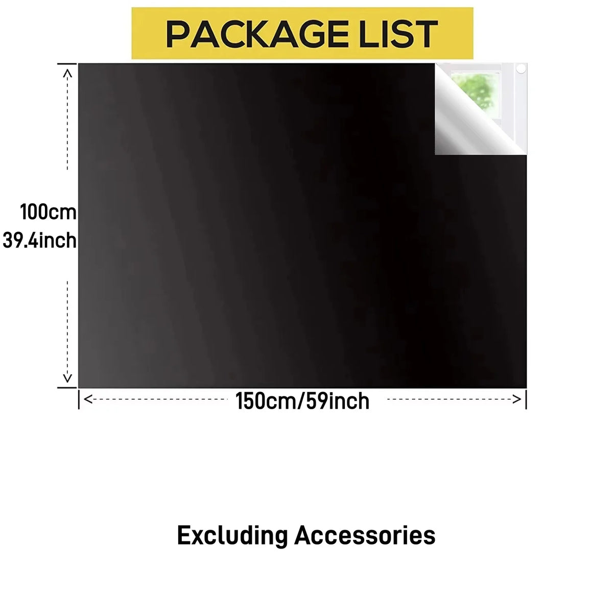 store rouleau noir opacité moderne 150x300cm adhésif rubans adhésifs sac rangement
