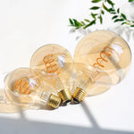 ampoules led transparentes spirale dorée vintage e27 e14 220v 30000h lumière rétro filaments 500lm