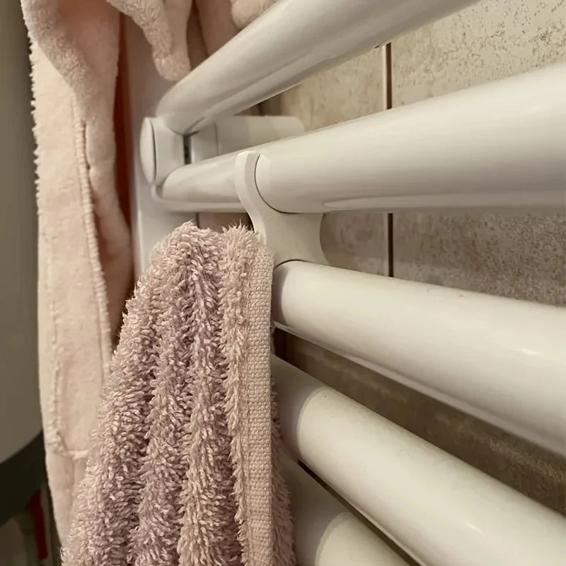 crochet radiateur sans perçage pièces blanc orange facile salle bain moderne