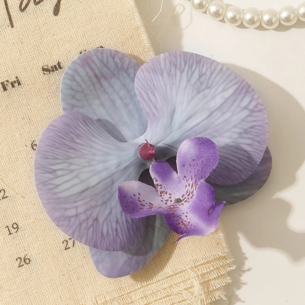 fleurs artificielles orchidées clips décoration mariage intérieur composition florale maison
