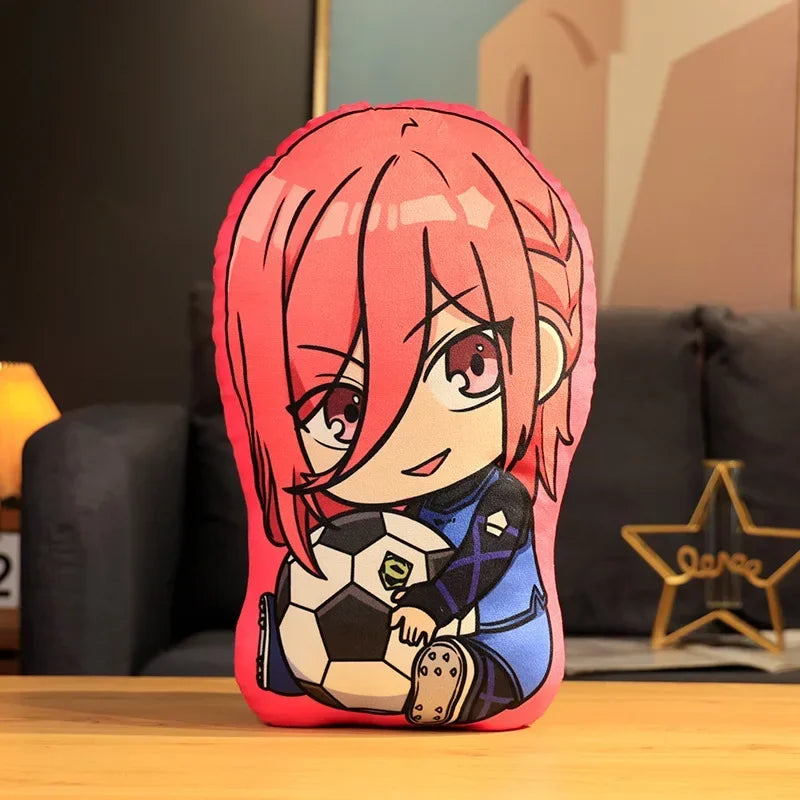 coussin anime personnages football ballons peluche lavable adulte oblong itoshi seishiro meguru