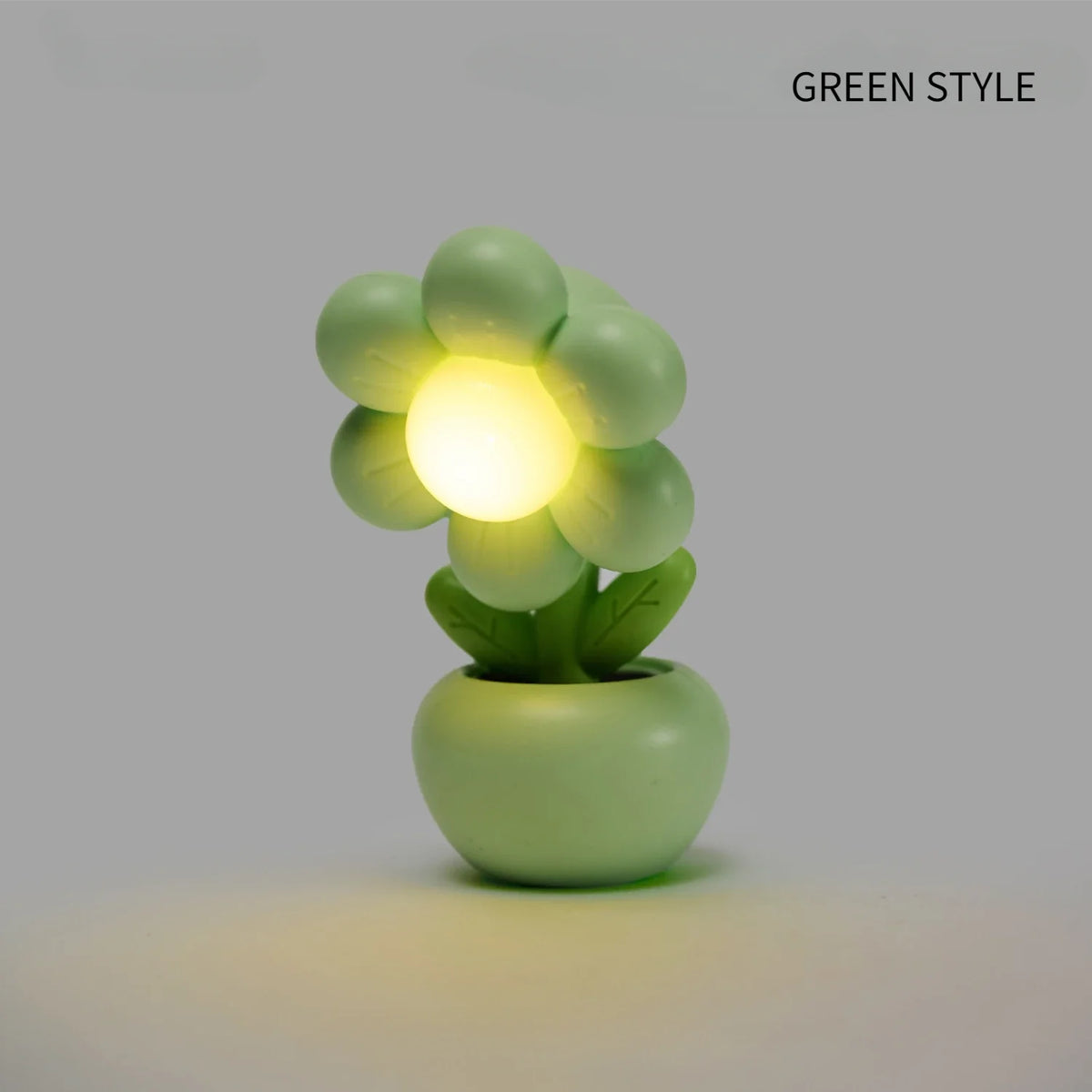 veilleuse led fleur rose verte violacée moderne chambre enfant basse consommation abs