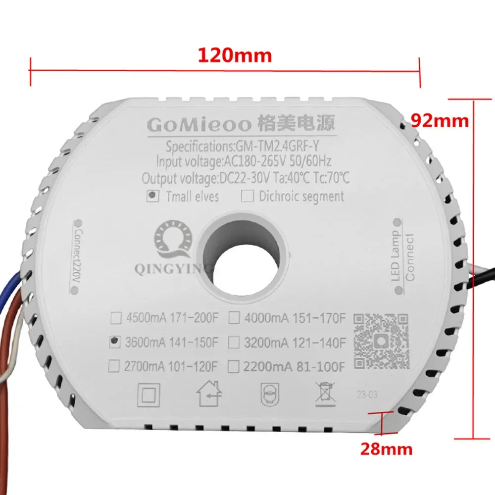 pilote led tension constante 24v 30v 240v ac blanc moderne driver perforations suspension led
