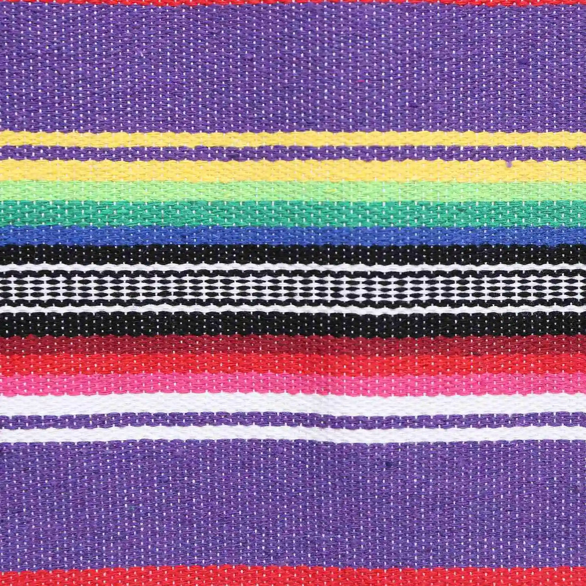 nappe mexicaine serape violet rayures ethnique couverture table mariage festivités