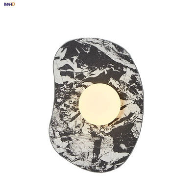 Lampe de chevet Wabi Sabi LED en pierre blanche