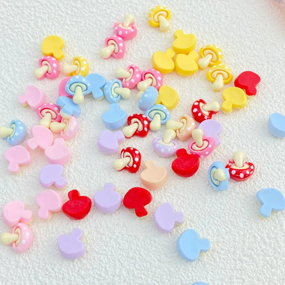 boutons manchette résine rouge rose jaune bleu clair points blancs décoratifs enfantins 14+