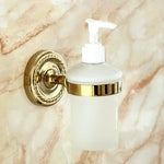 Accessoires salle bain ensemble doré classique porte serviettes rangement brosse dents poignée dorée serviette