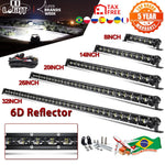 barre led noire moderne 30w 240w ip68 clips vis câbles combo 50inch