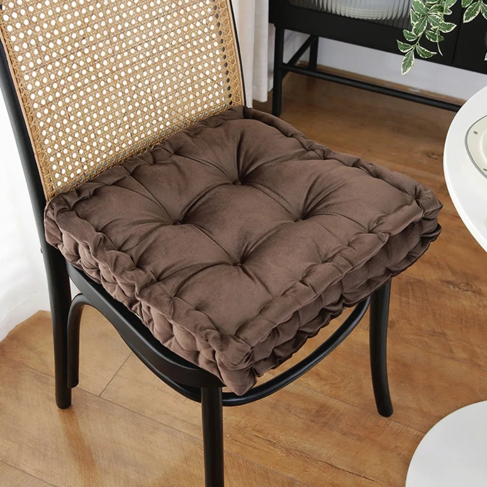coussin carré velours doux antidérapant imperméable beige bleu vert orange modernes