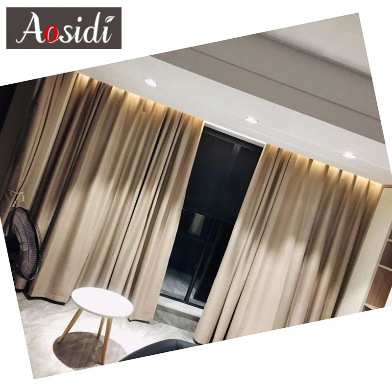 Rideaux occultants élégants et modernes pour la chambre et le salon