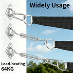 fixation tissus vis turnbuckle pad eye snap hook expansion plastique kit industriel robusteextérieur camping