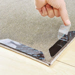 tapis antidérapants adhésifs réutilisables lavables moderne confortable noir gris blanc bleuclair
