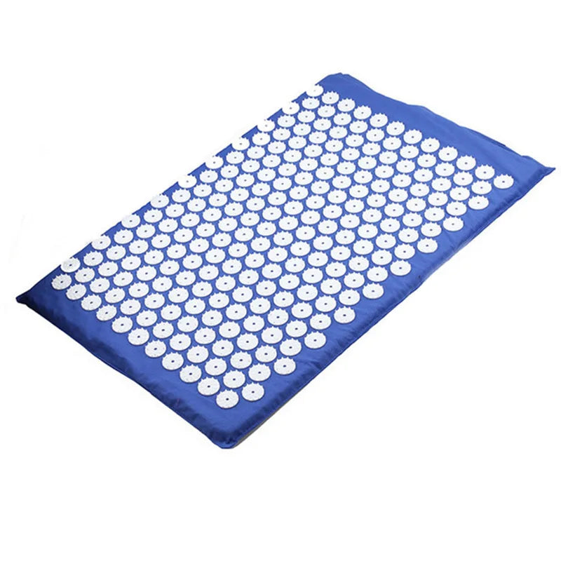 tapis massage acupression relaxation points blancs vert violet bleu moderne ergonomique sac transport