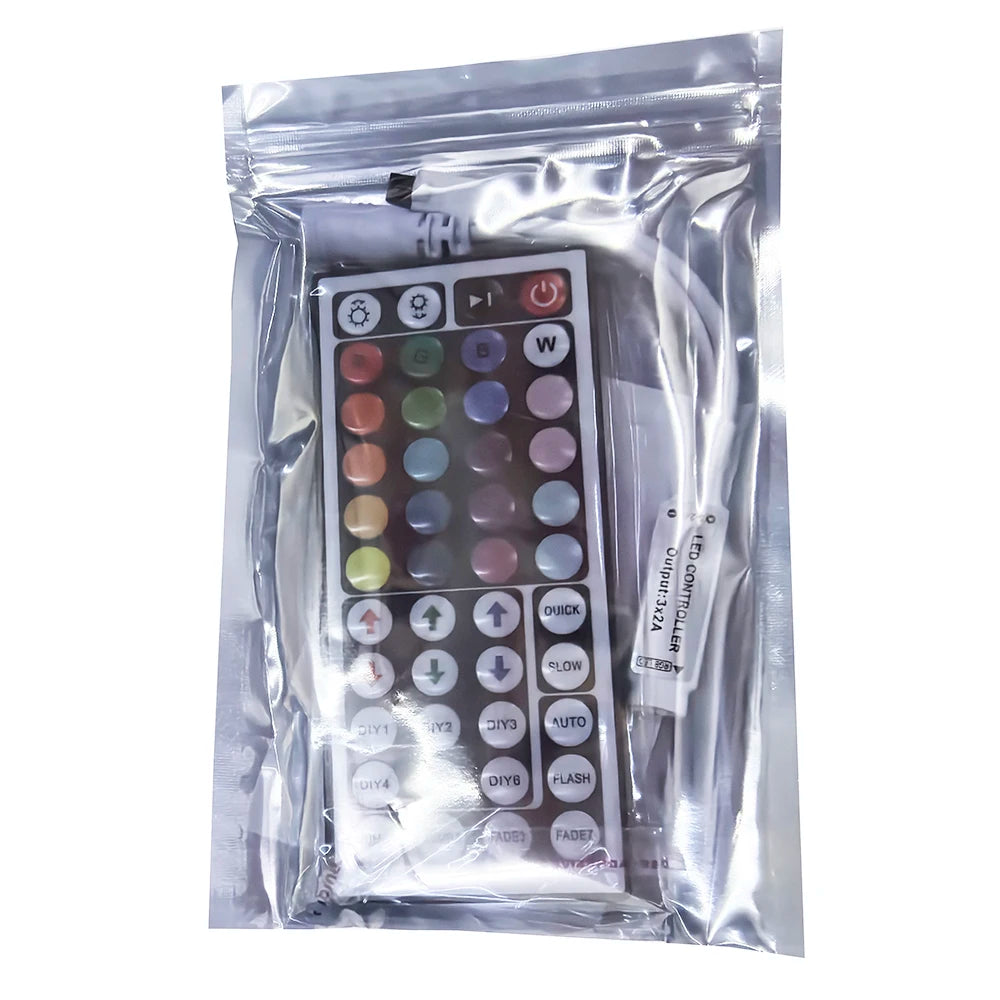 contrôleur lumière led rgb 24 touches 44 touches télécommande ir blanc noir moderne