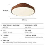 lampe ventilateur sans pales led moderne bois blanc éclairage décoration intérieure télécommande adjustable chambre