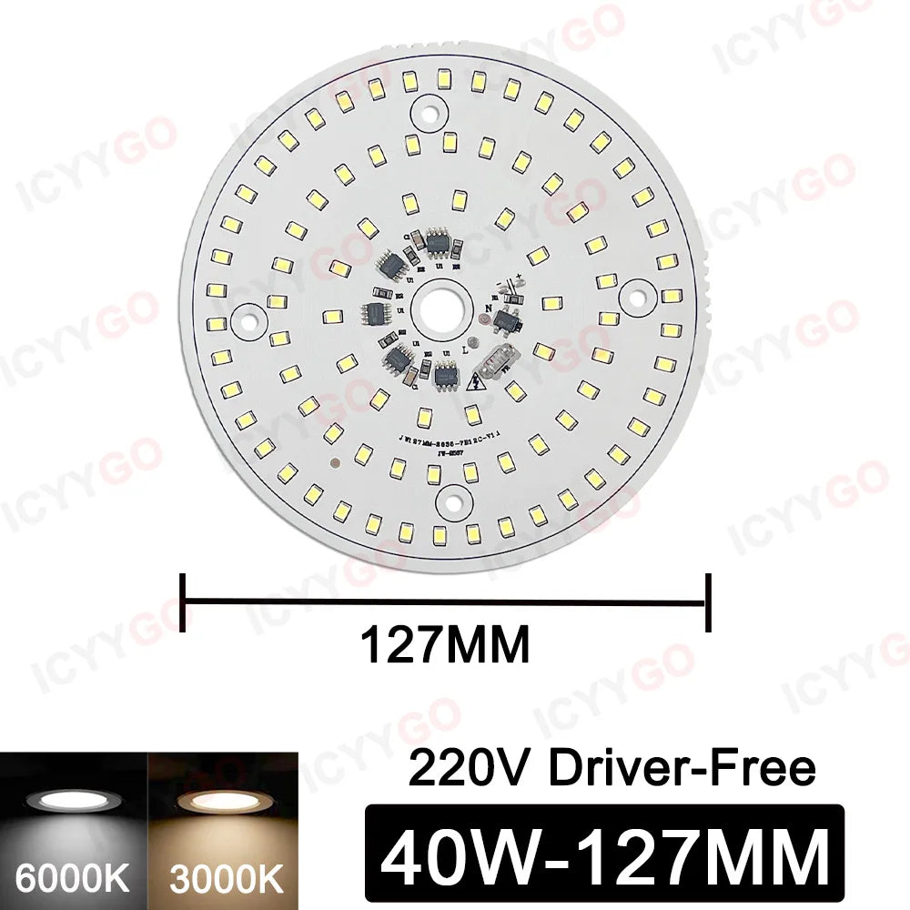 plaque led 100w 80w blanc moderne 198mm 160mm sans pilote smd2835 aluminium