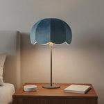 abat jour vert feuilles classique franges opacité tissu lampe décoration chambre moderne vintage