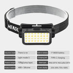 lampe frontale multifonctionnelle modes 16 led blanches 16 led chaleur recharge type