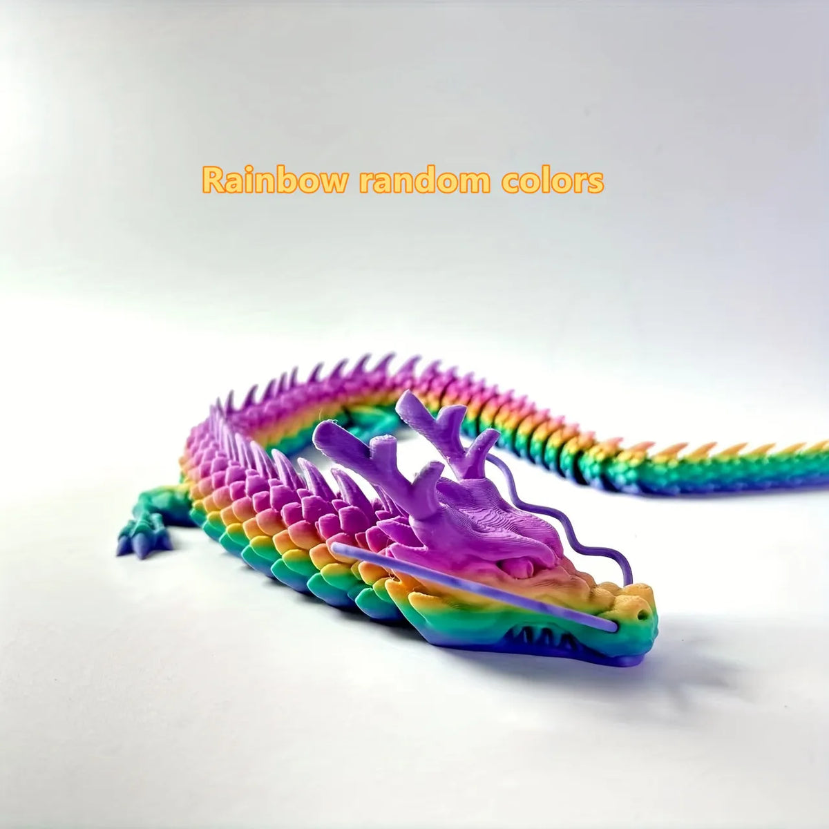 figurine dragon violet bleu vert brillante décoration fantaisie détaillée maison