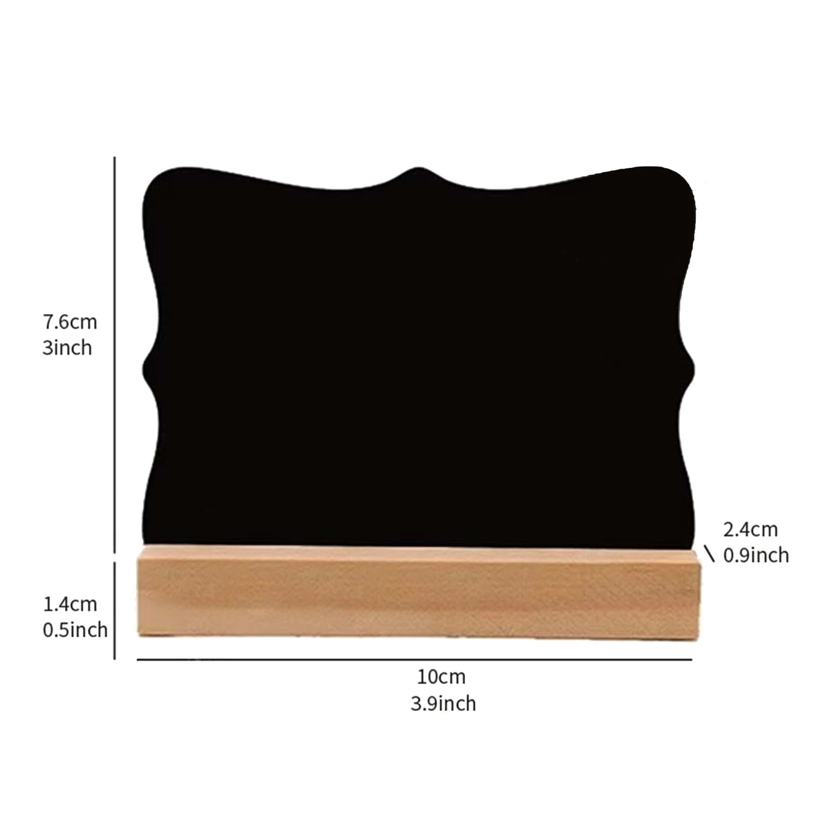 tableau noir portable moderne bois tôle peinte sans fixation vierge texte