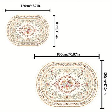 tapis floral traditionnel imperméable salon chambre coucher doormat extérieur