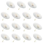 parapluie traditionnel blanc sans motif opacité vintage poignée bois résistant soleil