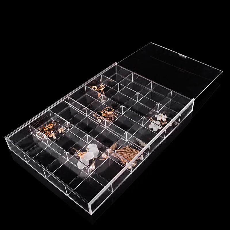 boîte bijoux transparente pliable rangement réutilisable moderne respectueux environnement