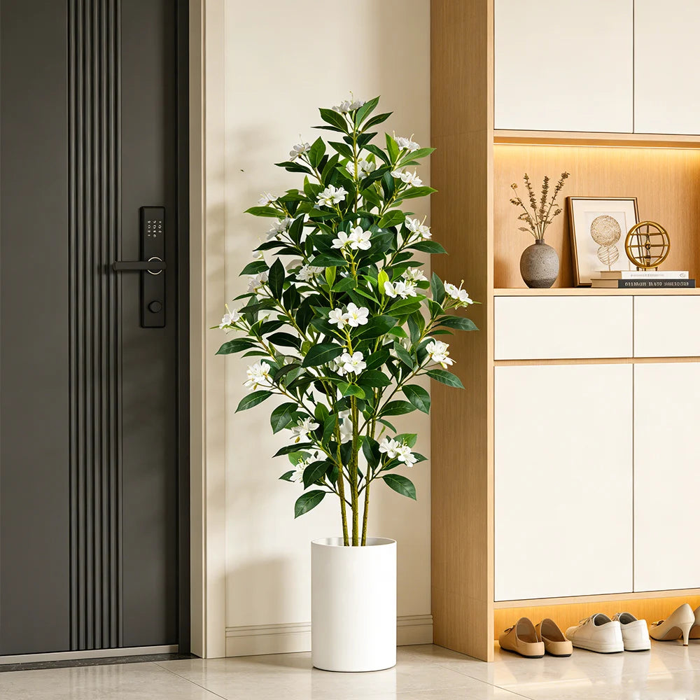 plantes artificielles ficus grandes 80 120cm vert blanc rose décoration intérieure moderne
