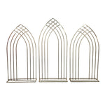 structure décorative moderne arche gothique dorée événements mariage anniversaire baptême décoration intérieure festive haute