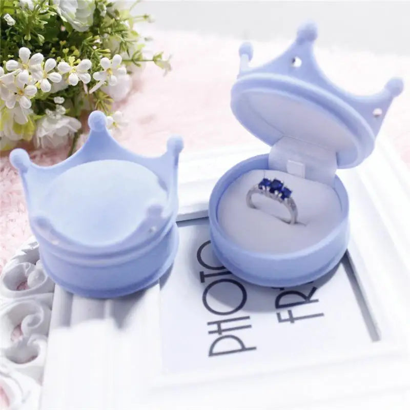 boîte bijoux coquillage blanc rose bleu classique anneaux rangement bague collier