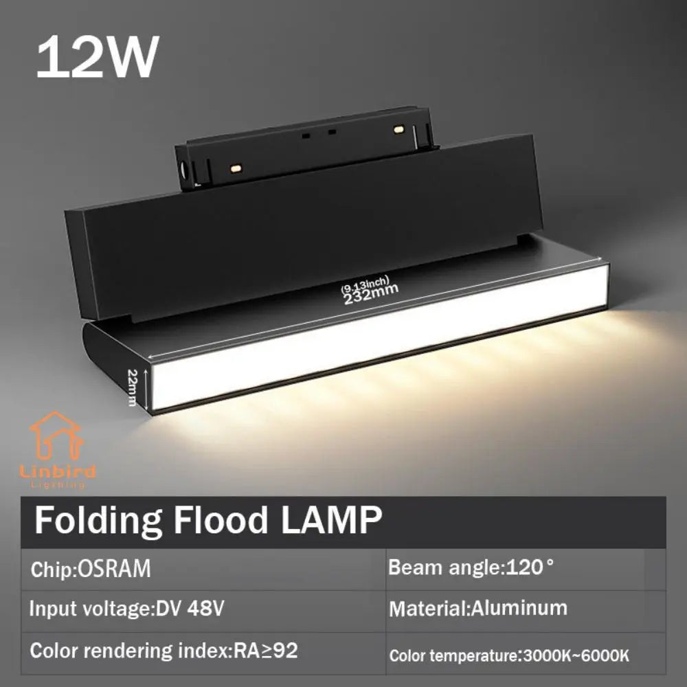 spot led noir mat rail magnétique télécommande application mobile moderne intérieur