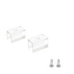 clips fixation ruban led transparent moderne 8x16mm 6x12mm vis pack 100pcs
