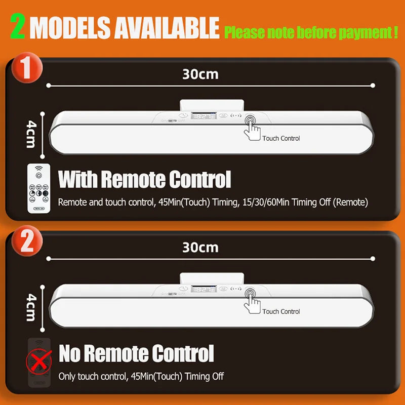 lampe led blanc moderne réglable télécommande recharge usb économie énergie protection yeux multiprise